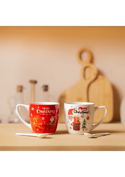 Beyaz Noel Temalı Kupa fiyatları