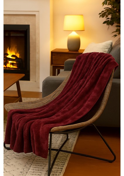 Bordo Loya Home Wellsoft Tv Battaniyesi