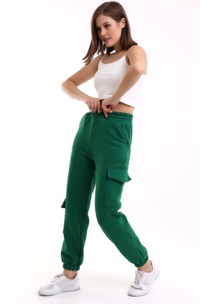 Yüksek Bel Eşofman Altı Jogger Kargo Cepli Unısex 3 Iplik modelleri