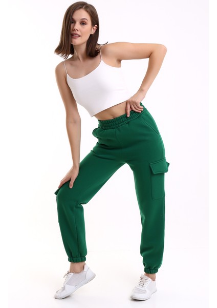 Yüksek Bel Eşofman Altı Jogger Kargo Cepli Unısex 3 Iplik fırsatları