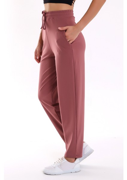 Kadın Pantolon-Eşofman Düz Paça / Modal Women's Trousers-Tracksuıt Wıth Wıde Cut Lycra