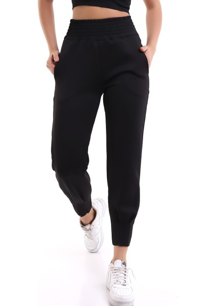 Scuba Dalgıç Yüksek Bel Eşofman Altı Paça Pileli / Everyday Tracksuıt Pants