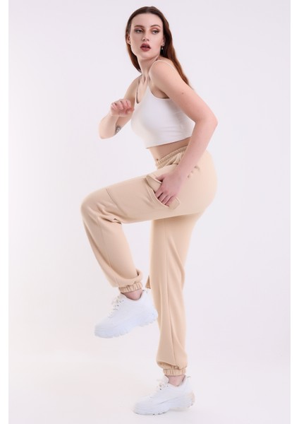 Modern Jogger Kadın Eşofman Altı Paça ve Yan Kargo Cepli modelleri