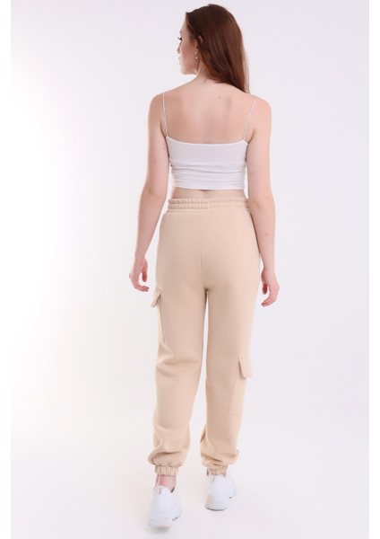 Modern Jogger Kadın Eşofman Altı Paça ve Yan Kargo Cepli