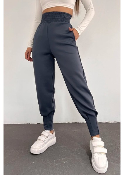 Scuba Dalgıç Yüksek Bel Eşofman Altı Paça Pileli / Everyday Tracksuıt Pants indirimleri