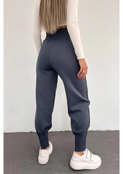 Scuba Dalgıç Yüksek Bel Eşofman Altı Paça Pileli / Everyday Tracksuıt Pants