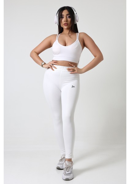 Tayt Eşofman Orta Bel Likralı Kumaş