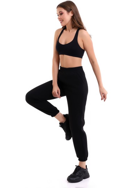 Siyah Joger 3 Iplik Eşofman Altı Içi Şardonlu Ideal Kalınlıkda modelleri