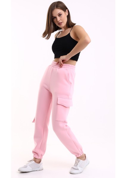 Modern Jogger Kadın Eşofman Altı Paça ve Yan Kargo Cepli