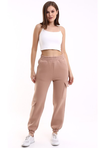 Yüksek Bel Eşofman Altı Jogger Kargo Cepli Unısex 3 Iplik fiyatları