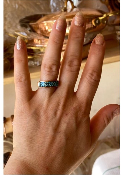 Firuze Taşlı Bakır Yüzük fiyatları