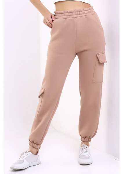 Modern Jogger Kadın Eşofman Altı Paça ve Yan Kargo Cepli