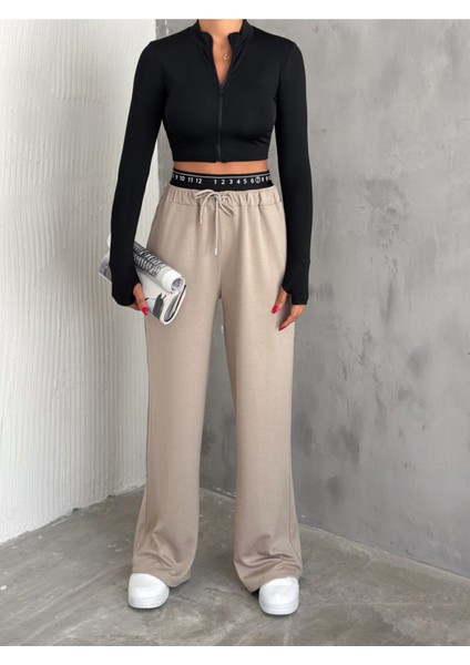 Baxer Bel Eşofman Altı Geniş Paça /elastıc Waıst Detaıl Trackpot Bottom Wıde Leg