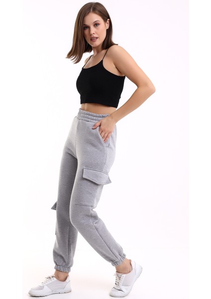 Yüksek Bel Eşofman Altı Jogger Kargo Cepli Unısex 3 Iplik modelleri