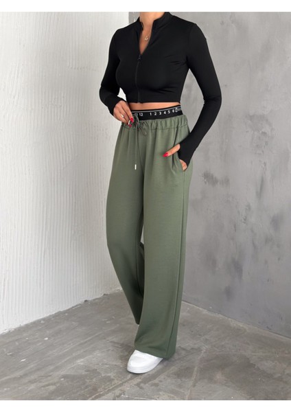 Baxer Bel Eşofman Altı Geniş Paça /elastıc Waıst Detaıl Trackpot Bottom Wıde Leg fırsatları