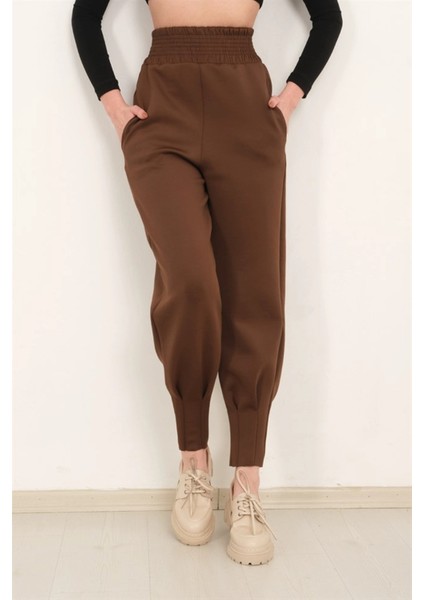 Scuba Dalgıç Yüksek Bel Eşofman Altı Paça Pileli / Everyday Tracksuıt Pants