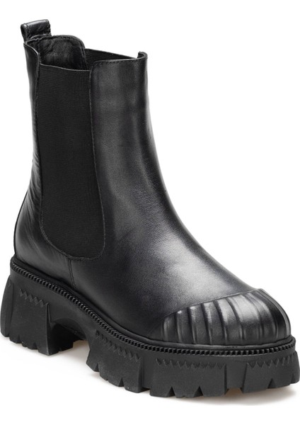 Hakiki Deri 6.5 cm Kalın Tabanlı Uzun Kadın Chelsea Bot fiyatları