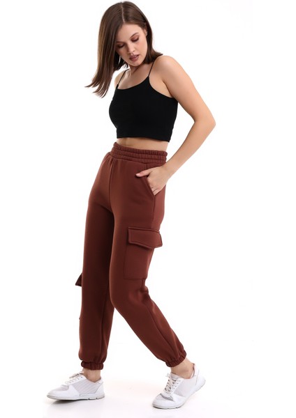 Modern Jogger Kadın Eşofman Altı Paça ve Yan Kargo Cepli