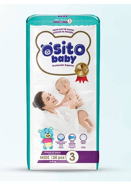 Bebek Bezi 3 Numara Midi 36 Adet