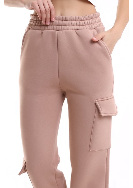 Modern Jogger Kadın Eşofman Altı Paça ve Yan Kargo Cepli