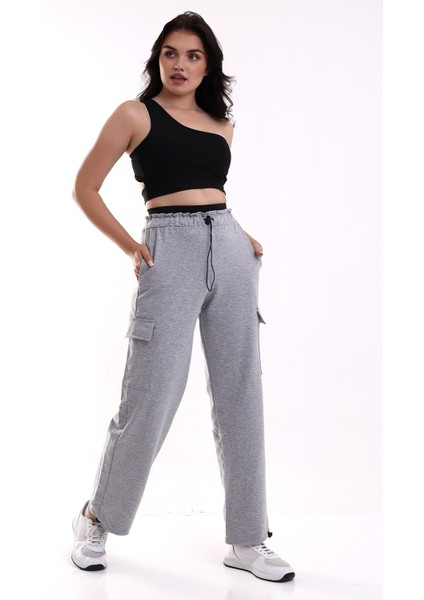 Kadın Eşofman Altı Bel Boxer Lastik Detaylı/tracksuıt Bottoms Boxer Shorts Wıth Rubber Detaıl fırsatları