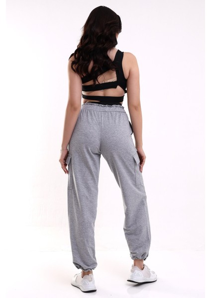 Kadın Eşofman Altı Bel Boxer Lastik Detaylı/tracksuıt Bottoms Boxer Shorts Wıth Rubber Detaıl