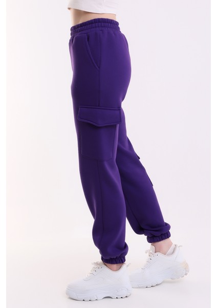 Modern Jogger Kadın Eşofman Altı Paça ve Yan Kargo Cepli