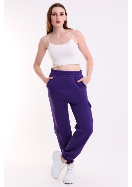 Modern Jogger Kadın Eşofman Altı Paça ve Yan Kargo Cepli modelleri