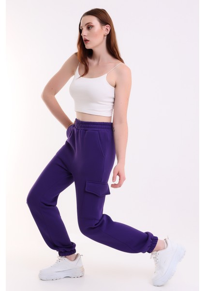 Modern Jogger Kadın Eşofman Altı Paça ve Yan Kargo Cepli fırsatları