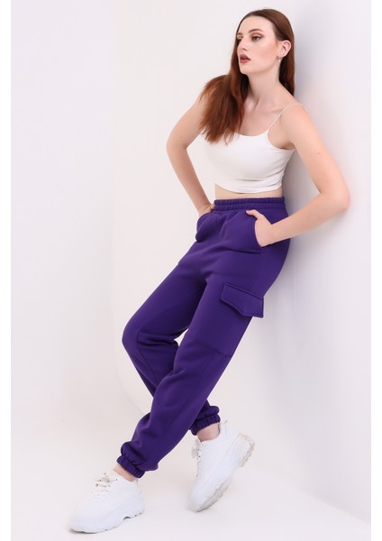 Modern Jogger Kadın Eşofman Altı Paça ve Yan Kargo Cepli indirimleri