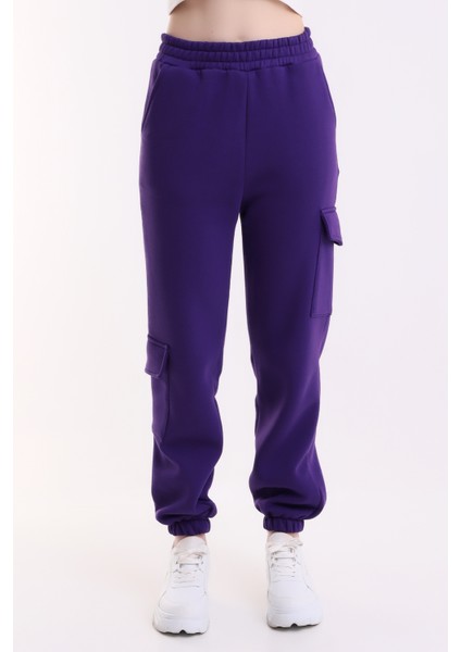 Modern Jogger Kadın Eşofman Altı Paça ve Yan Kargo Cepli