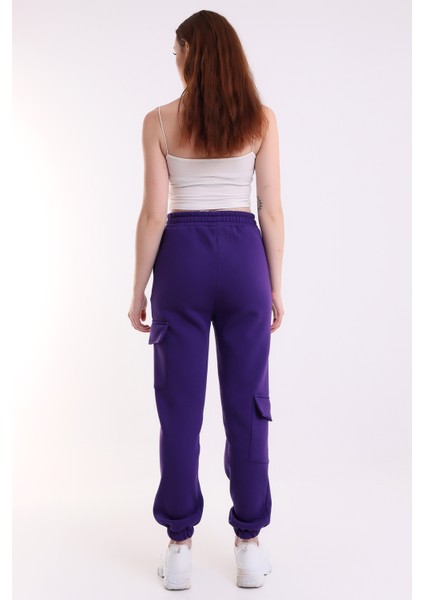 Modern Jogger Kadın Eşofman Altı Paça ve Yan Kargo Cepli