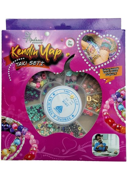 King Toys Kendin Yap Takı Set Elma Kutulu 1212