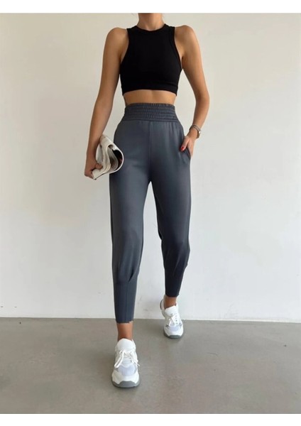 Jogger Eşofman Altı Scuba Dalgıç Yüksek Bel Likralı modelleri