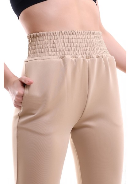 Jogger Eşofman Altı Scuba Dalgıç Yüksek Bel Likralı