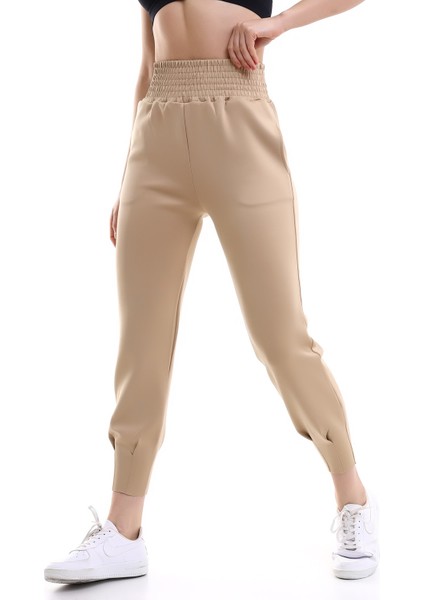 Jogger Eşofman Altı Scuba Dalgıç Yüksek Bel Likralı