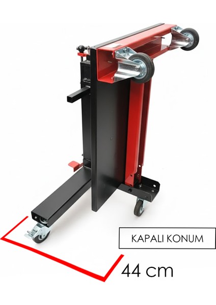 Motor Toplama Sehpası Katlanır Yağ Tablalı 500KG 360 Derece Dönerli Pedallı fırsatları