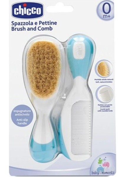 Fırça ve Tarak Seti 0 Ay+ - Mavi Standart
