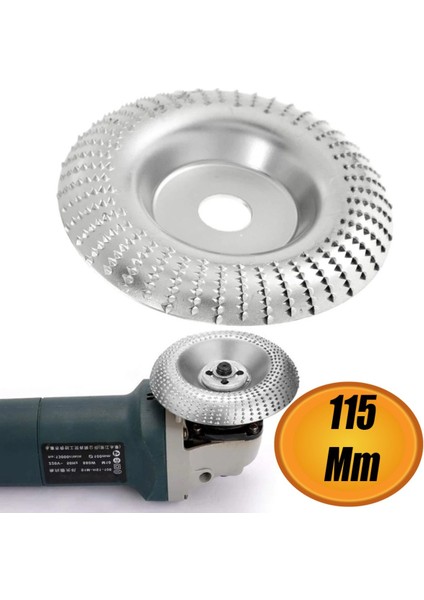 Ahşap Törpüleme Taşlama Diski Taş (Avuç Taşlama Uyumlu) Eğe Oyma Ahşap Kesici Kesme Diski 115 mm