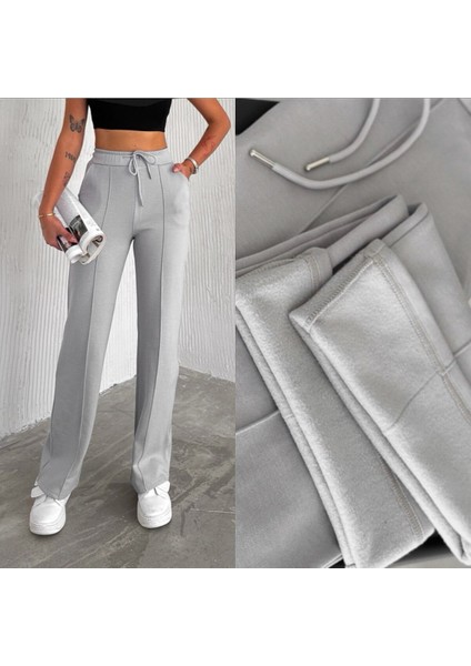 Içi Şardonlu Modal Eşofman Altı / Women's Wınter Tracksuıt/önü Dikişli