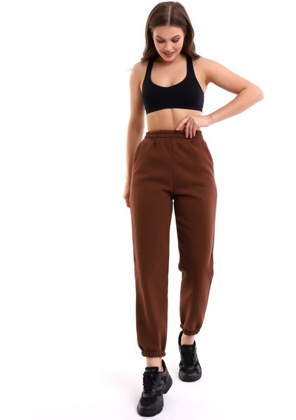 Kahve Joger 3 Iplik Eşofman Altı Içi Şardonlu Ideal Kalınlıkda modelleri