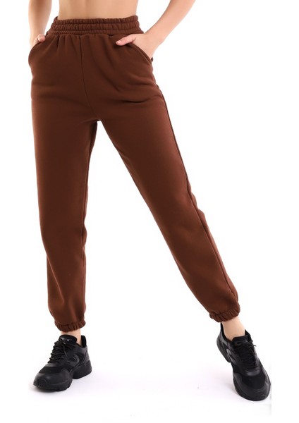 Kahve Joger 3 Iplik Eşofman Altı Içi Şardonlu Ideal Kalınlıkda fırsatları