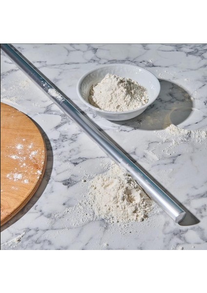 304 Kalite Paslanmaz Çelik Krom Oklava 100 cm