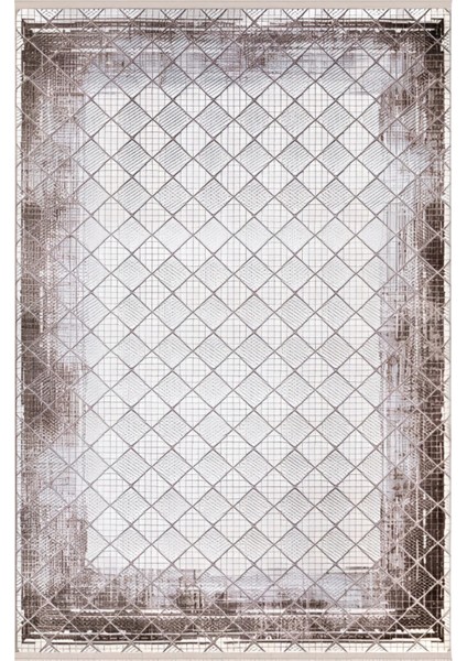 Diamond 1049 Vizon Akrilik Modern Yumuşak Dokuma Salon Mutfak Oturma Yatak Odası Halısı