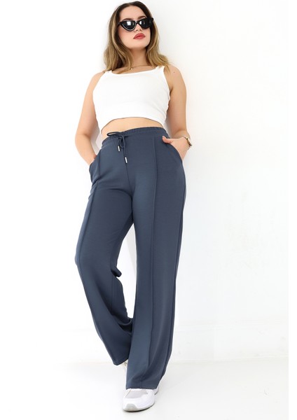 Kadın Modal Kumaş Eşofman Altı Dokulu Kumaş / Women's Textured Sweatpants