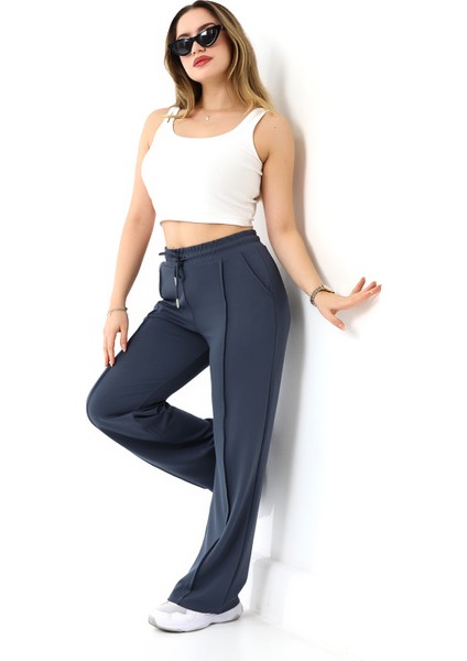 Kadın Modal Kumaş Eşofman Altı Dokulu Kumaş / Women's Textured Sweatpants fırsatları