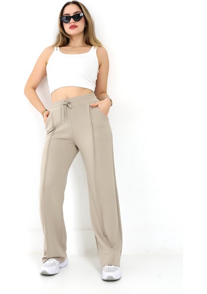 Kadın Modal Kumaş Eşofman Altı Dokulu Kumaş / Women's Textured Sweatpants