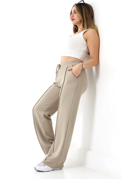 Kadın Modal Kumaş Eşofman Altı Dokulu Kumaş / Women's Textured Sweatpants fırsatları
