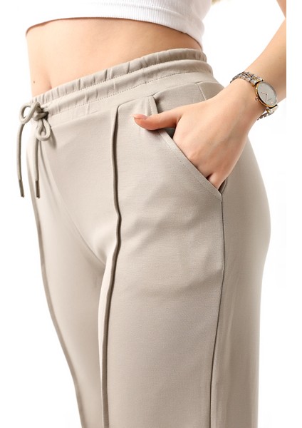Kadın Modal Kumaş Eşofman Altı Dokulu Kumaş / Women's Textured Sweatpants