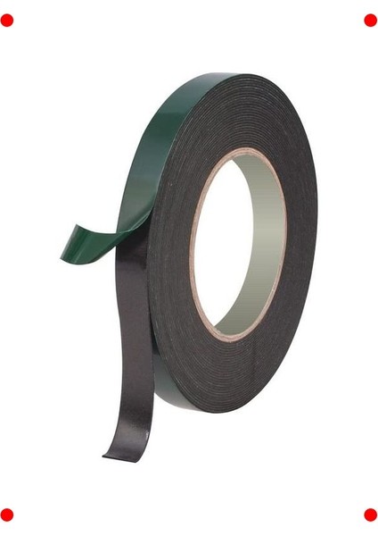 Çift Taraflı Eva Köpük Montaj Bandı, 18MM x 10M
